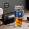 ThermoLeaf Doppelwandige Tee-Infuser Thermosflasche | Doppelglas | Nachhaltig | Tee- & Kaffeezubereitung