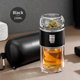 ThermoLeaf Doppelwandige Tee-Infuser Thermosflasche | Doppelglas | Nachhaltig | Tee- & Kaffeezubereitung