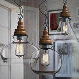 LumiClara Antike Hängeleuchte | Klarglas im Vintage-Design | Dome, Sphere & Triangle Varianten