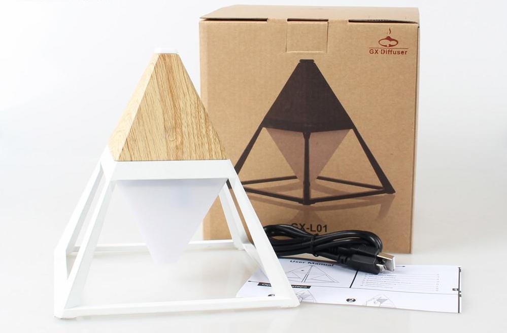 LumiPyramid Touch LED Lampe | Dimmbare Beleuchtung | Stilvolle Diamant-Optik | Perfekt für Zuhause & Büro