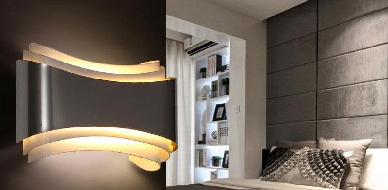 LunaCurve LED Wandleuchte | Modernes Design | Geschwungene Energiesparleuchte