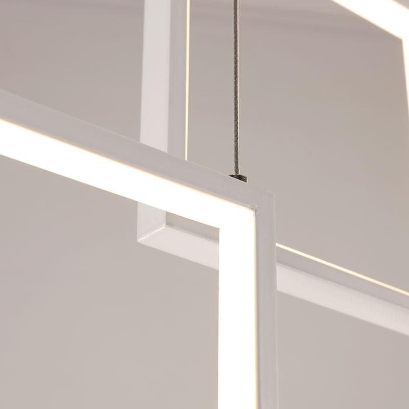 Lustreon Art Deco Hängeleuchte | Modernes Design | Warmweiß & Kaltweiß | Elegante Beleuchtung für Wohnzimmer