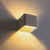 LumiBloc LED Wandlampe | Up & Down Licht | Modernes Würfel-Design | Holz & Farbvarianten
