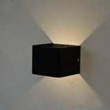 LumiBloc LED Wandlampe | Up & Down Licht | Modernes Würfel-Design | Holz & Farbvarianten