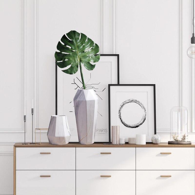GeoMarble Geometrische Marmor-Vasen | Zeitloses Design | Hochwertige Dekoration | Perfekt für Zuhause