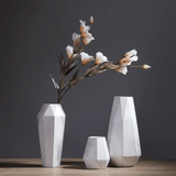 GeoMarble Geometrische Marmor-Vasen | Zeitloses Design | Hochwertige Dekoration | Perfekt für Zuhause