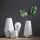 GeoMarble Geometrische Marmor-Vasen | Zeitloses Design | Hochwertige Dekoration | Perfekt für Zuhause