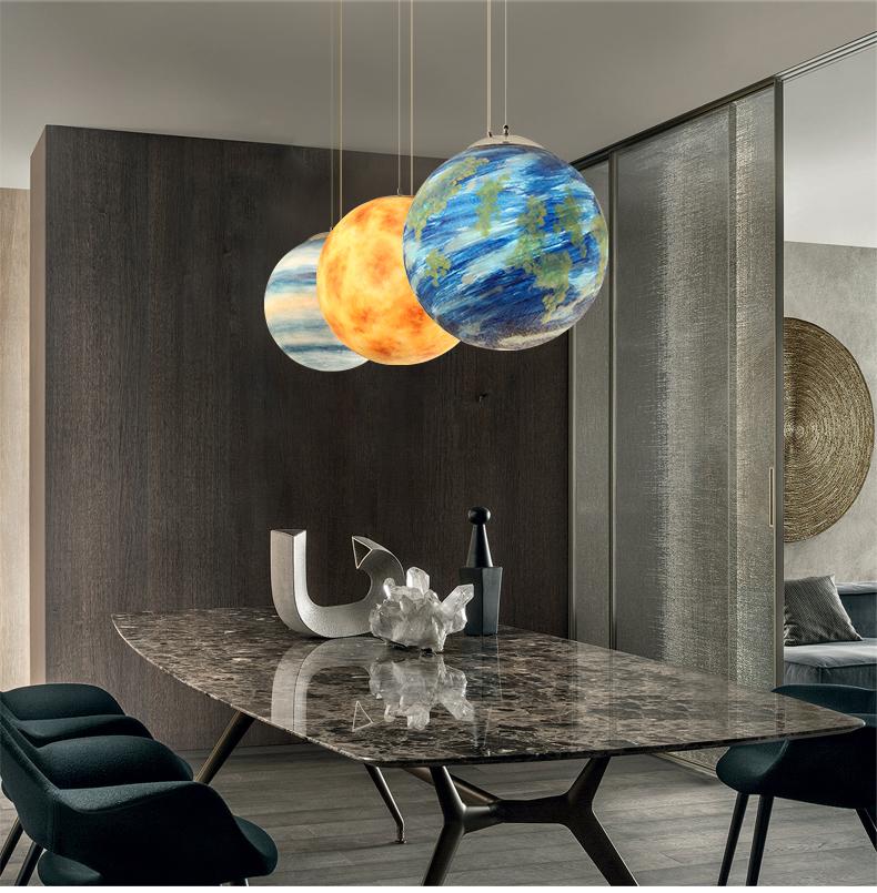 OrbitalLuxe Planetarische Pendelleuchte | LED-Design | Dekorative Beleuchtung für Zuhause
