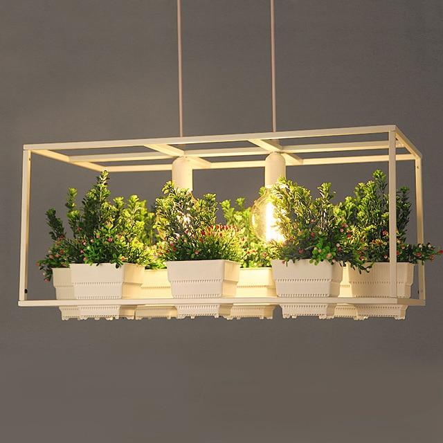 Planterra Hängelampe mit Pflanzgefäß | Schmiedeeisernes Design | Beleuchtung & Dekoration für Esszimmer & Wohnzimmer