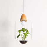 PlantLum Nordic Design Pendelleuchte mit Pflanzhalterung | Moderne Eisenlampe | Dekorative Beleuchtung