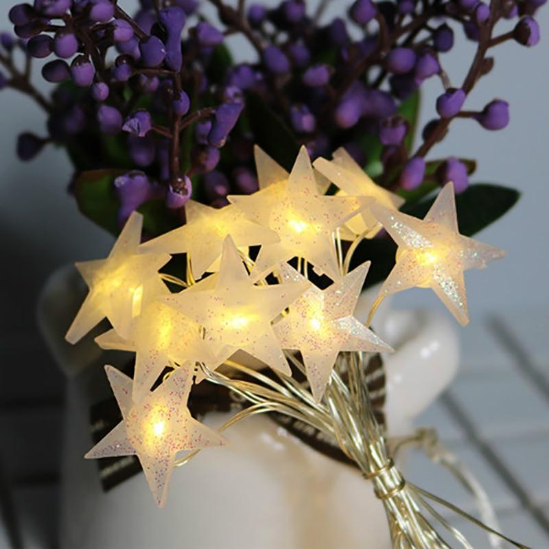 StarLumia Sternförmige LED Lichterkette | Warmweiß | Dekoratives Stimmungslicht für Innen & Außen