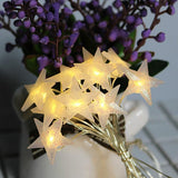 StarLumia Sternförmige LED Lichterkette | Warmweiß | Dekoratives Stimmungslicht für Innen & Außen