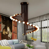EternaSpiral - Moderne Nordic LED Spiral-Kronleuchter | Elegante Deckenleuchte | Dimmbar | Stimmungsvolle Beleuchtung