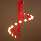 EternaSpiral - Moderne Nordic LED Spiral-Kronleuchter | Elegante Deckenleuchte | Dimmbar | Stimmungsvolle Beleuchtung