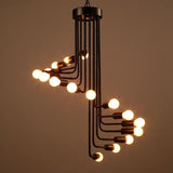 EternaSpiral - Moderne Nordic LED Spiral-Kronleuchter | Elegante Deckenleuchte | Dimmbar | Stimmungsvolle Beleuchtung
