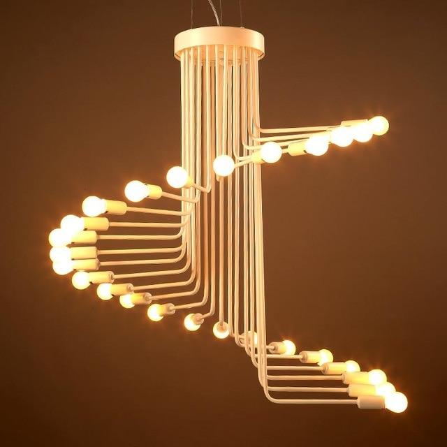 EternaSpiral - Moderne Nordic LED Spiral-Kronleuchter | Elegante Deckenleuchte | Dimmbar | Stimmungsvolle Beleuchtung