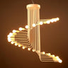 EternaSpiral - Moderne Nordic LED Spiral-Kronleuchter | Elegante Deckenleuchte | Dimmbar | Stimmungsvolle Beleuchtung