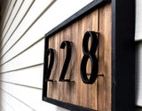 Numera Modern Hausnummern | Stilvolles Design | Wetterfest & Langlebig | Außenbereich