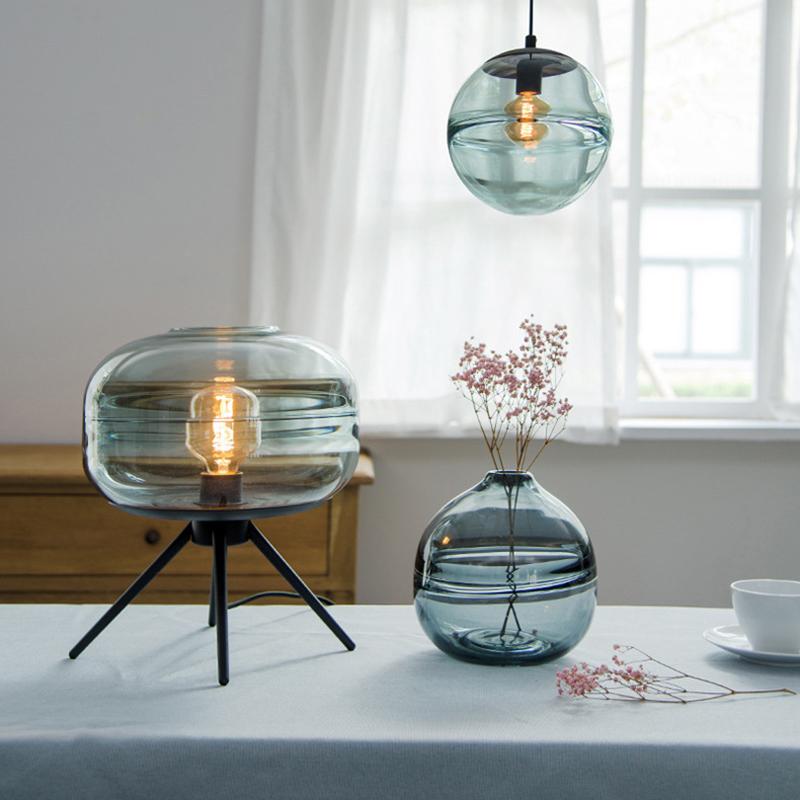 GlowDome Glastischlampe | Nordic Design | LED Tischleuchte | Stimmungslicht | Elegante Dekoration für Zuhause