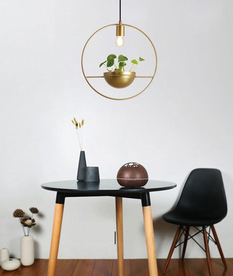 PlantGlow Moderne Nordic Planter Lampe | LED Pflanzenlampe | Stilvolle Beleuchtung und Pflanzenhalter | Dekoration für Zuhause