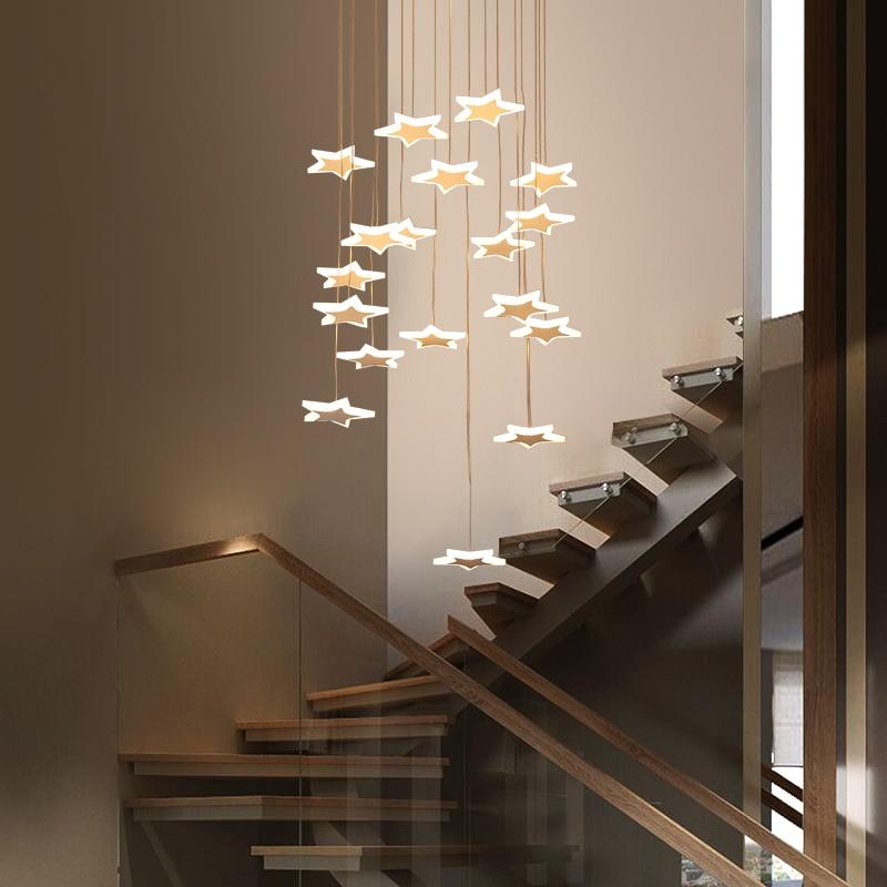 LunaStellar Hängender Sternen-Kronleuchter | Designer LED-Beleuchtung | Warmweiß & Kaltweiß | Modernes Design