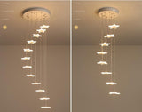 LunaStellar Hängender Sternen-Kronleuchter | Designer LED-Beleuchtung | Warmweiß & Kaltweiß | Modernes Design
