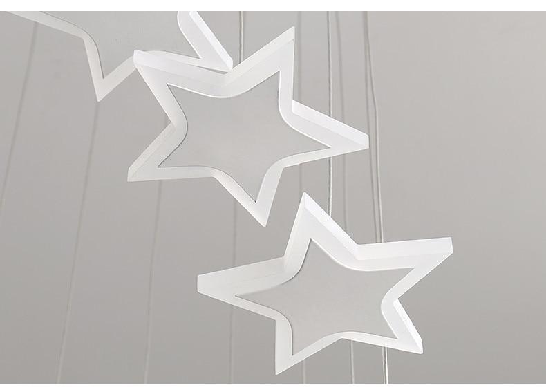 LunaStellar Hängender Sternen-Kronleuchter | Designer LED-Beleuchtung | Warmweiß & Kaltweiß | Modernes Design