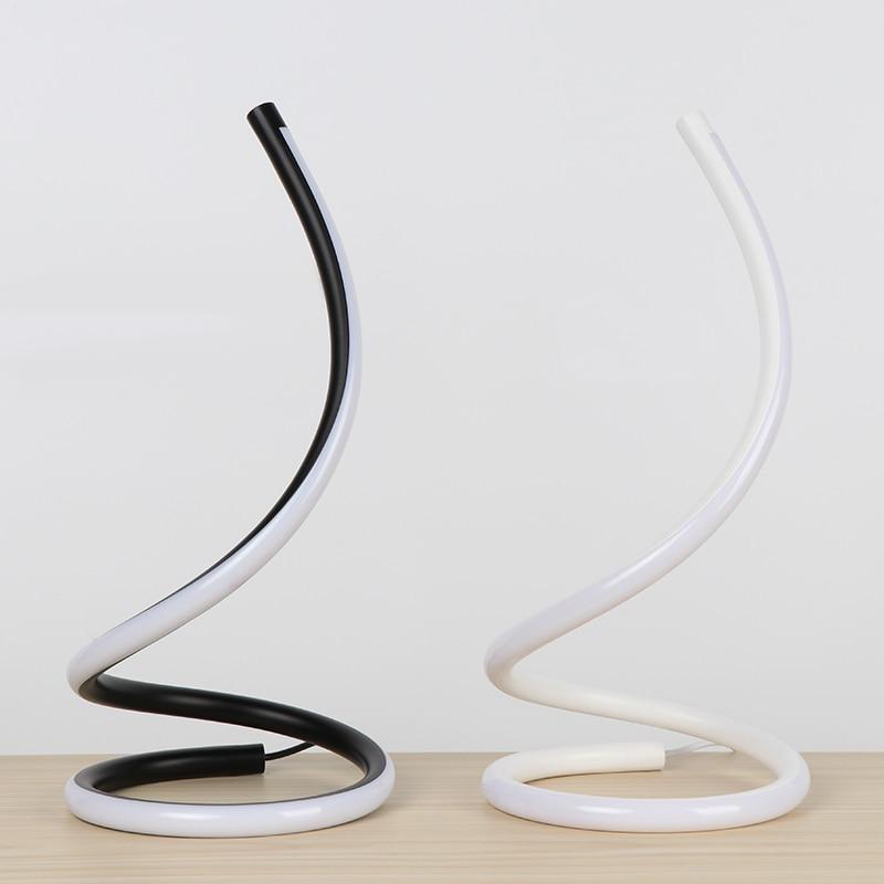LumoSpira - Dimmable LED Spiral Tischlampe | Modernes Design | Stimmungslicht & Leselampe | Dekoration für Zuhause