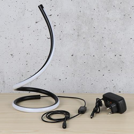LumoSpira - Dimmable LED Spiral Tischlampe | Modernes Design | Stimmungslicht & Leselampe | Dekoration für Zuhause