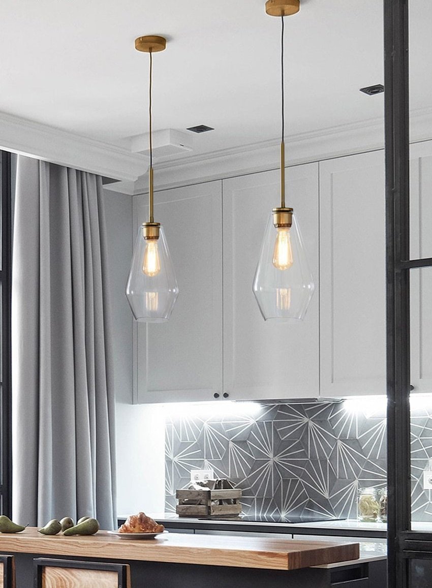GlowVerve Glas-Pendelleuchte | Modernes Design | Elegante Hängelampe für Zuhause