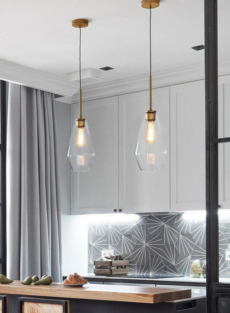 GlowVerve Glas-Pendelleuchte | Modernes Design | Elegante Hängelampe für Zuhause