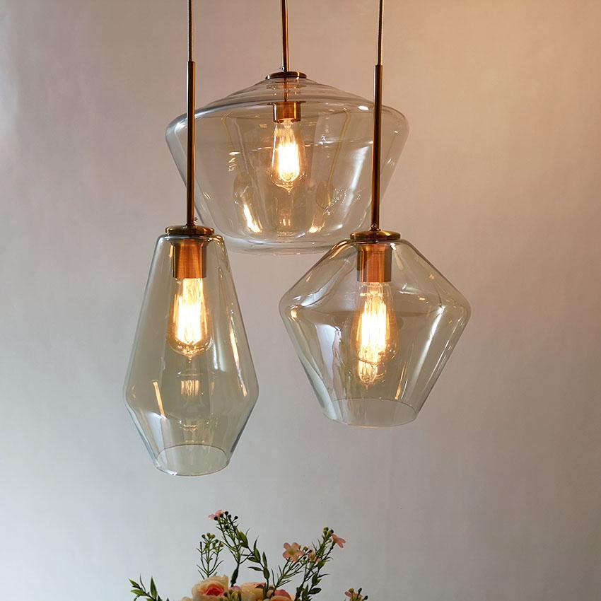 GlowVerve Glas-Pendelleuchte | Modernes Design | Elegante Hängelampe für Zuhause