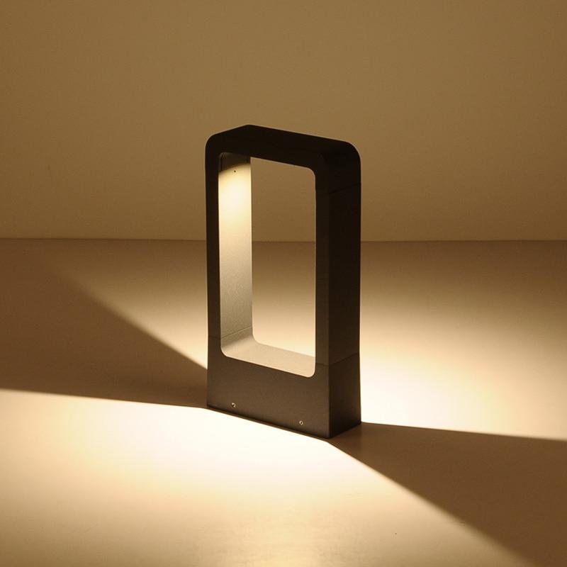 LumoFrame - Moderne Gartenlampe mit schwarzem Rahmen | Outdoor LED Leuchte | Wetterfest | Stimmungsvolle Beleuchtung