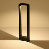 LumoFrame - Moderne Gartenlampe mit schwarzem Rahmen | Outdoor LED Leuchte | Wetterfest | Stimmungsvolle Beleuchtung