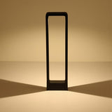 LumoFrame - Moderne Gartenlampe mit schwarzem Rahmen | Outdoor LED Leuchte | Wetterfest | Stimmungsvolle Beleuchtung
