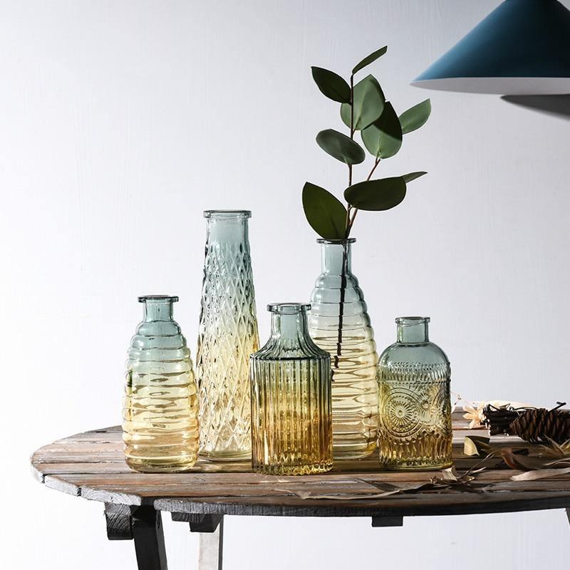 Gradivo Gradient Glasflaschen-Vasen | Modernes Design | Stilvolle Wohnaccessoires