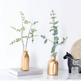 GoldElegance Tischvase | Moderner Blumenschmuck | Luxuriöse Dekoration für Zuhause