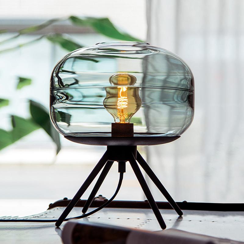 GlowDome Glastischlampe | Nordic Design | LED Tischleuchte | Stimmungslicht | Elegante Dekoration für Zuhause