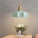 NostaLume Glasblume Hängelampe | Vintage Pendelleuchte | Elegantes Licht für Zuhause