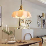 NostaLume Glasblume Hängelampe | Vintage Pendelleuchte | Elegantes Licht für Zuhause