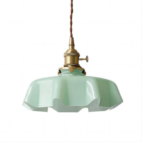 NostaLume Glasblume Hängelampe | Vintage Pendelleuchte | Elegantes Licht für Zuhause