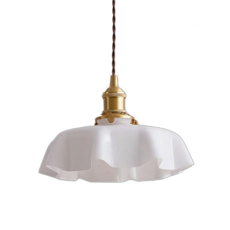 NostaLume Glasblume Hängelampe | Vintage Pendelleuchte | Elegantes Licht für Zuhause