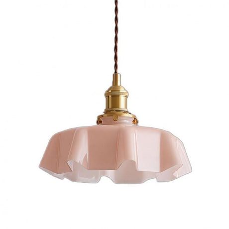 NostaLume Glasblume Hängelampe | Vintage Pendelleuchte | Elegantes Licht für Zuhause