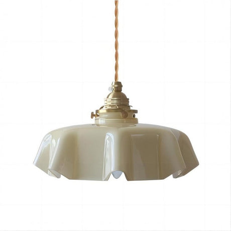 NostaLume Glasblume Hängelampe | Vintage Pendelleuchte | Elegantes Licht für Zuhause