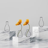 LineElegance Moderner Eisen-Vasenhalter | Minimalistisches Design | Perfekte Dekoration
