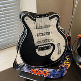 GuitarHero Vintage Retro Gitarren-Crossbody-Tasche | Rockiger Look | Modische Umhängetasche