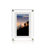 DisplayFrame™ Digitaler Anzeigerahmen aus Acryl | LED-Beleuchtet | Modernes Design für Fotos & Werbung