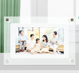 DisplayFrame™ Digitaler Anzeigerahmen aus Acryl | LED-Beleuchtet | Modernes Design für Fotos & Werbung