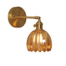 TulipGlow Wandlampe | Retro Design Blütenform | Glas & Metall | Dekorative Beleuchtung