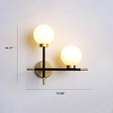 GlowVine Wandlampe im nordischen Design | Minimalistisches Glas-Design | 1 oder 2 Lichter | Elegante Wandleuchte